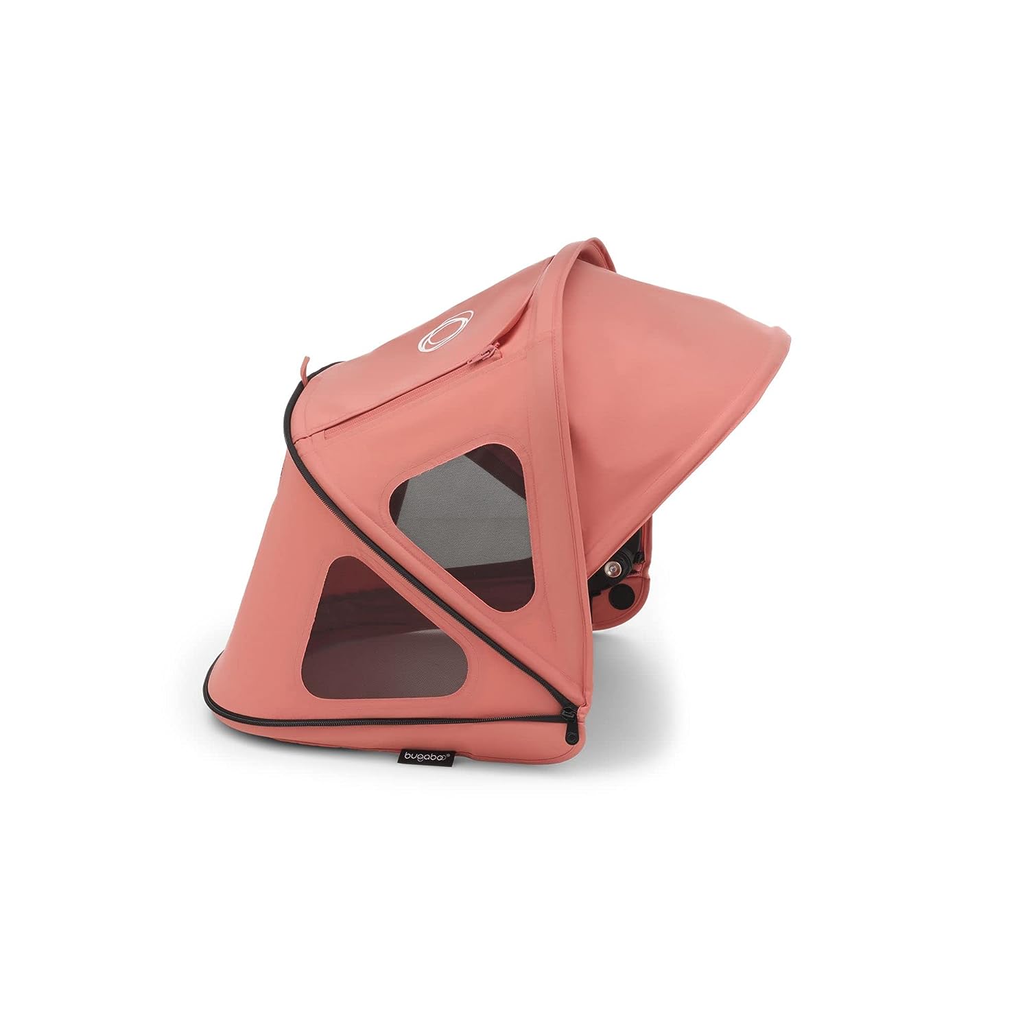 Capote pare-soleil Bugaboo Dragonfly Breezy, accessoire pour poussette avec protection solaire UPF 50+ et panneaux de ventilation, rouge soleil levant