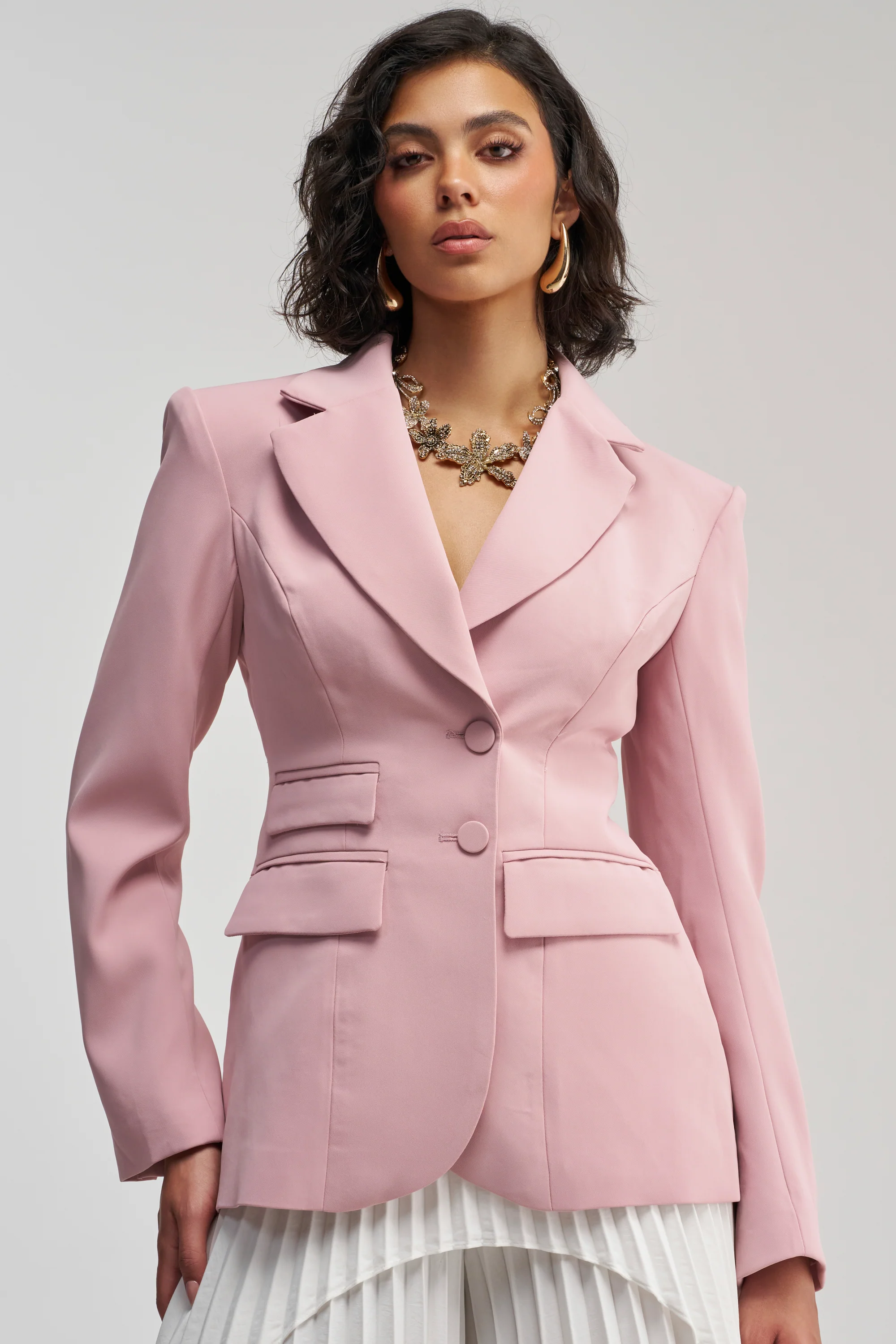 THE BLUEPRINT BLAZER IN MAUVE - Akira Store