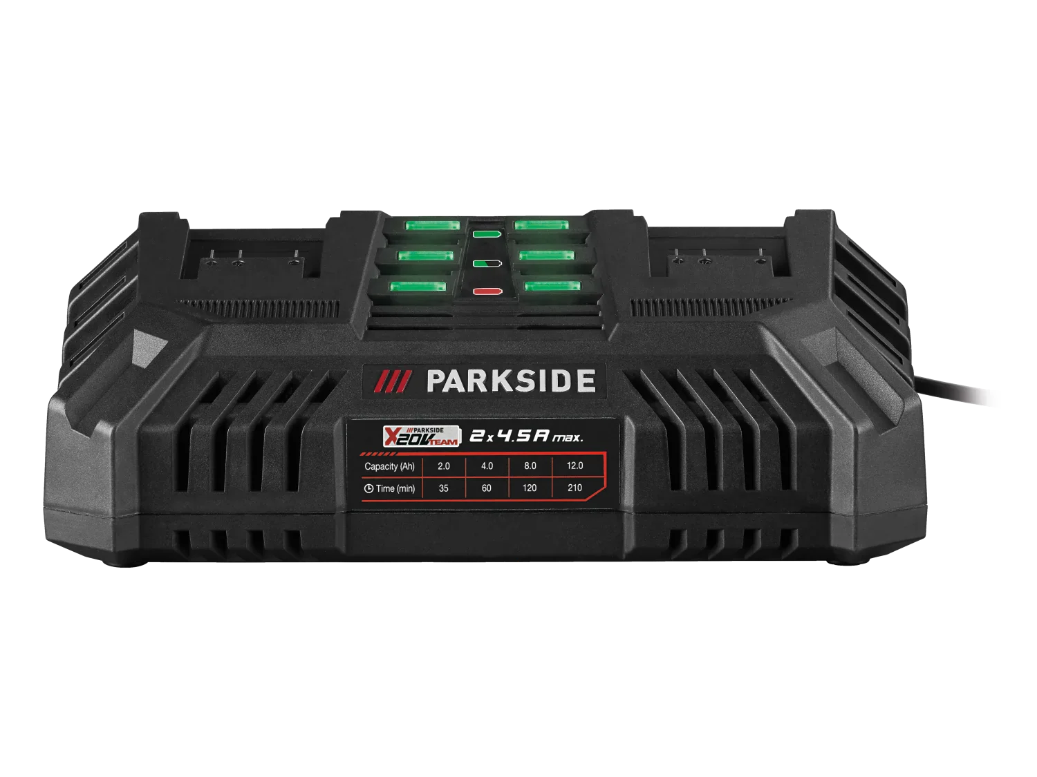 PARKSIDE Chargeur de batterie double PDSLG 20 B1, 4,5 A, 20 V