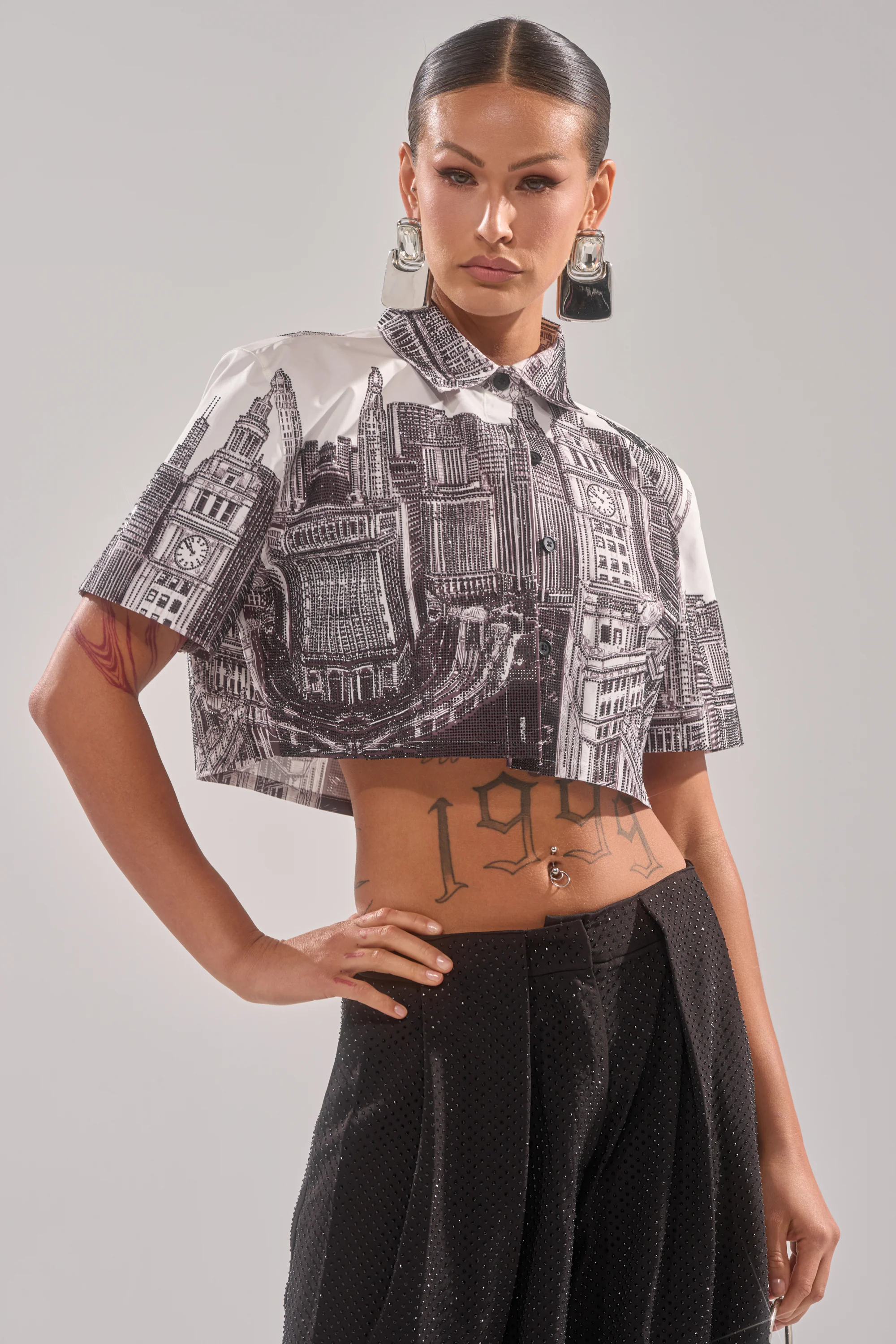 ALL OVER THE CITY BUTTON DOWN - Akira Store