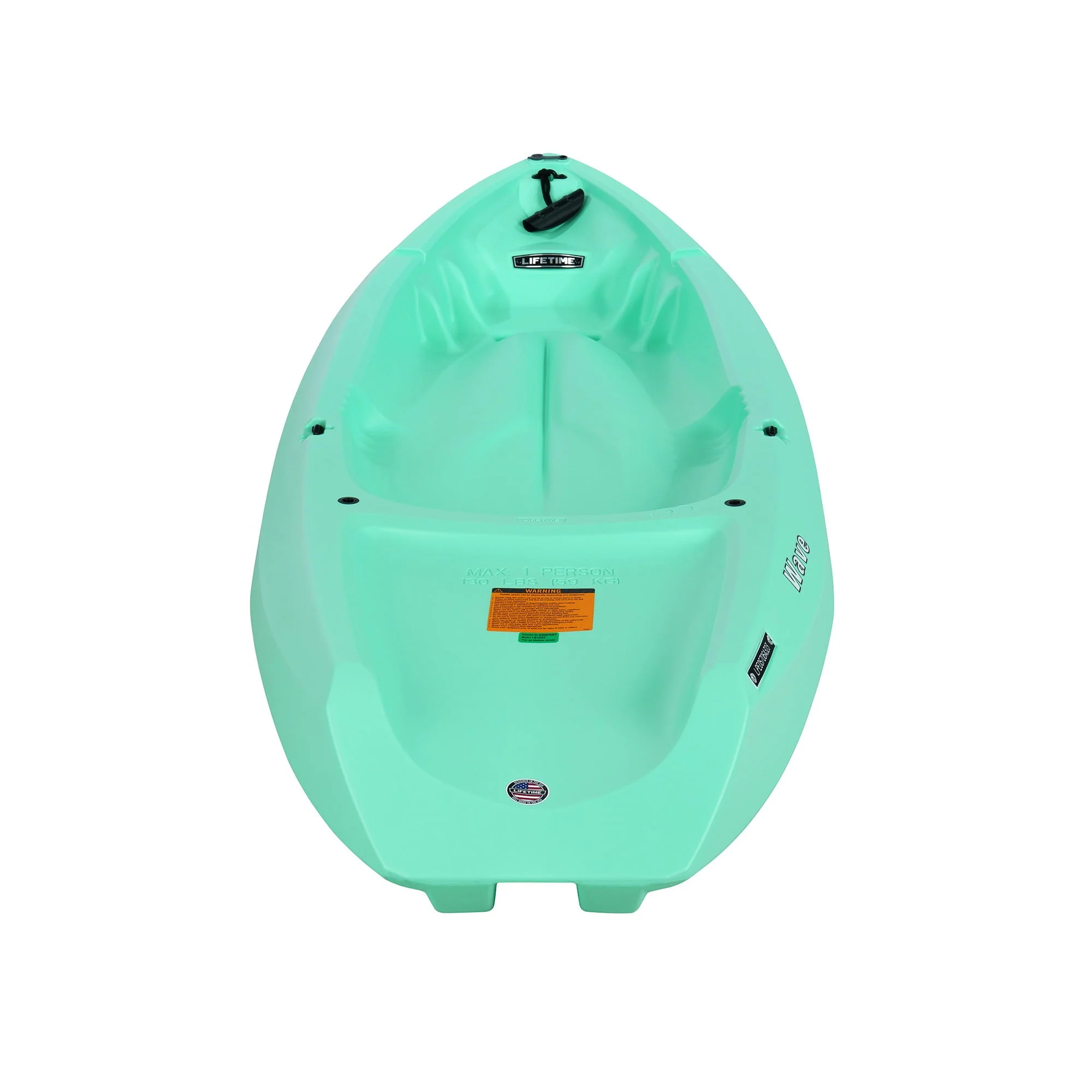 Wave 6 ft Youth Kayak, Seafoam Green (91237) - Image 8