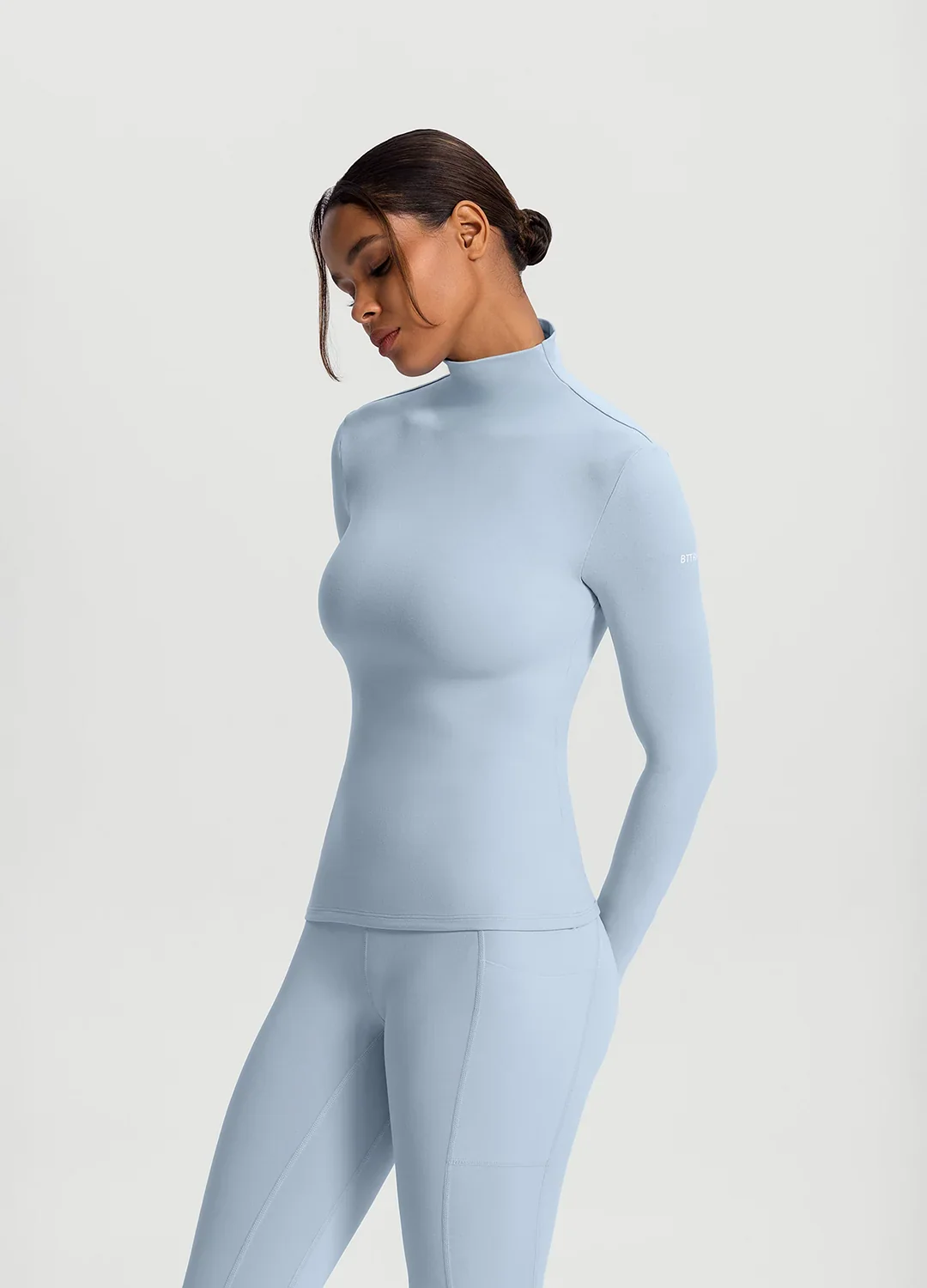 Mock Neck Long Sleeve Top
