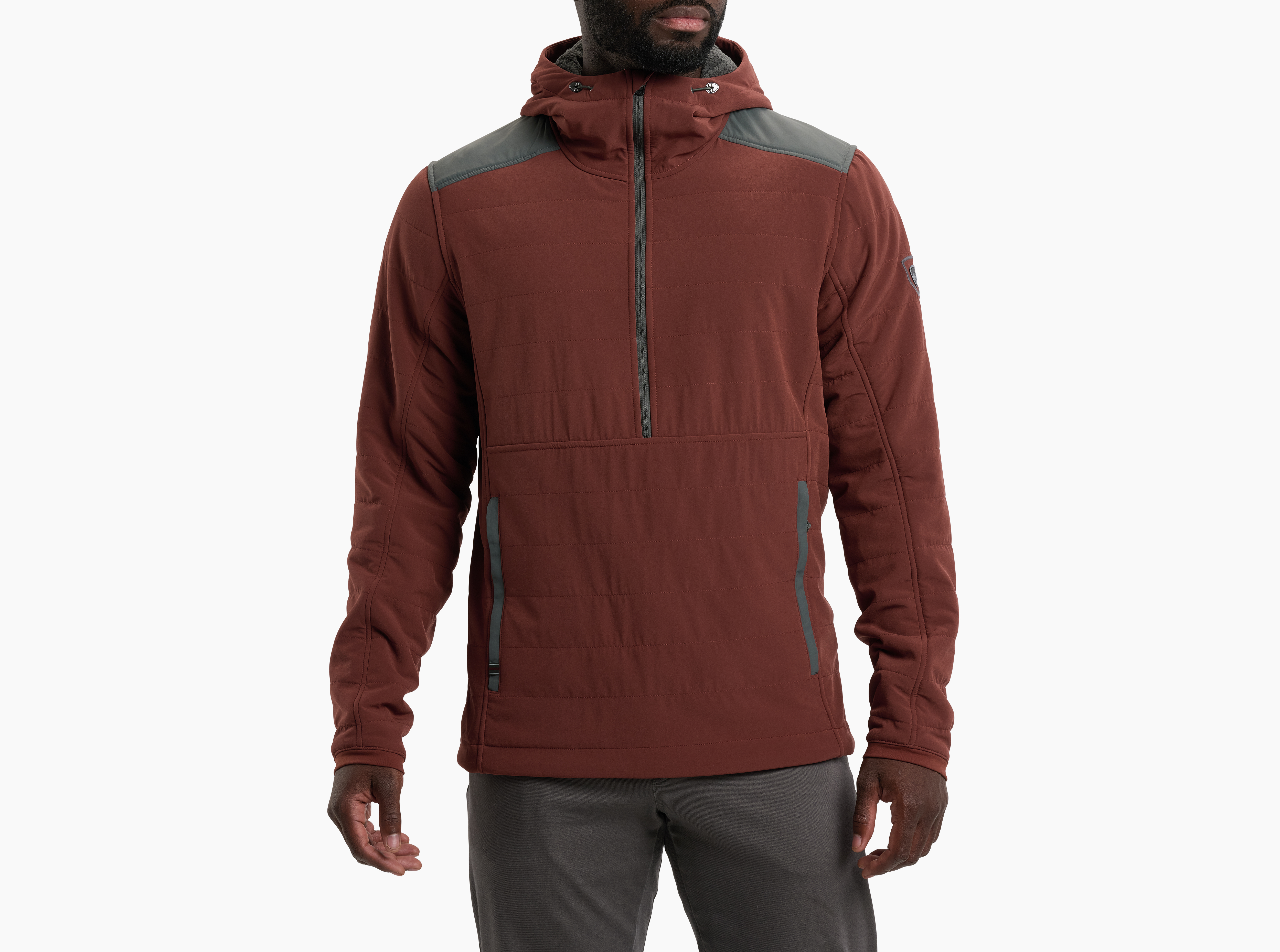 AERO™ FLEECE PULLOVER - CHILI OIL / CARBON