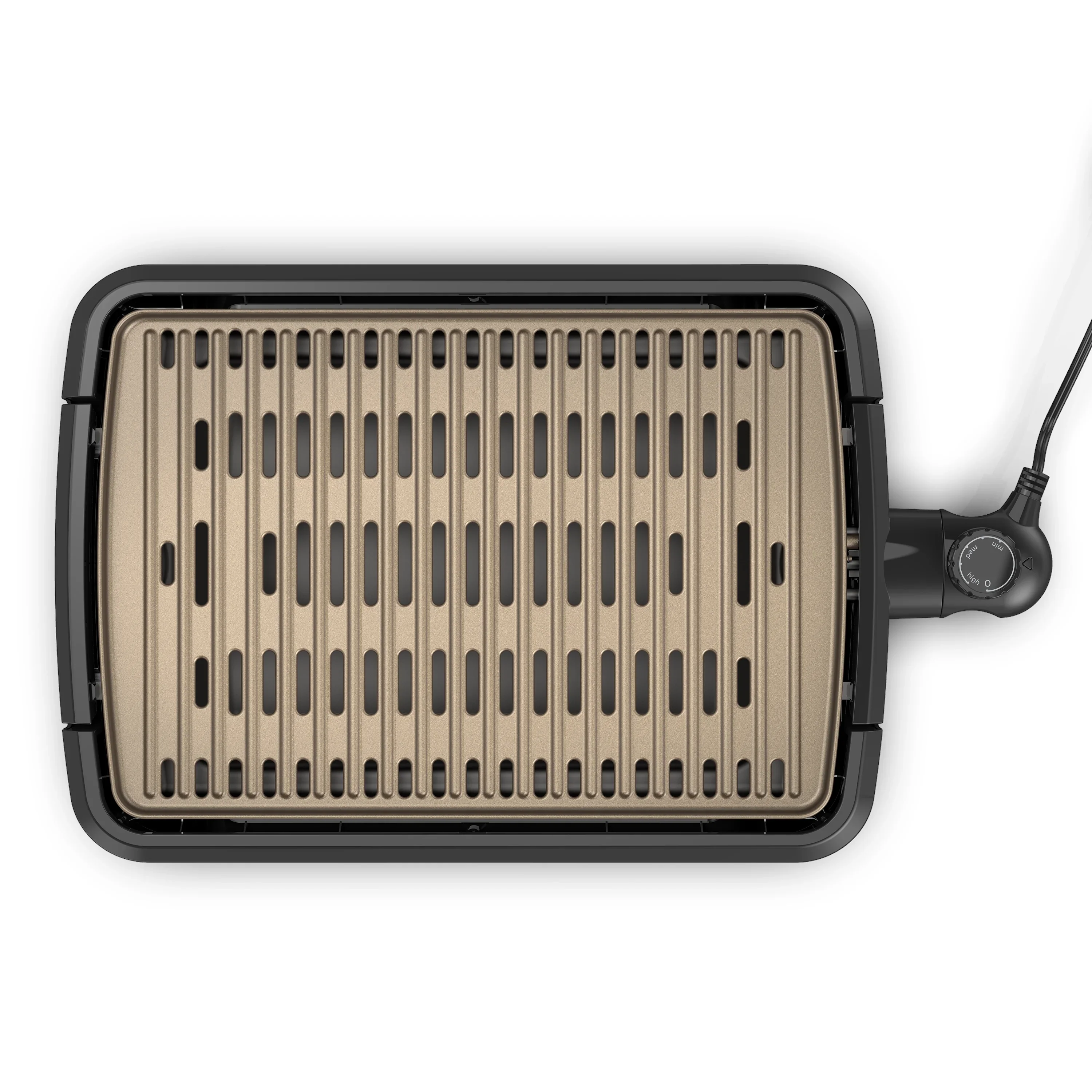 Foreman Party Size Open Grate Smokeless Grill, Black, GFS0172SB
