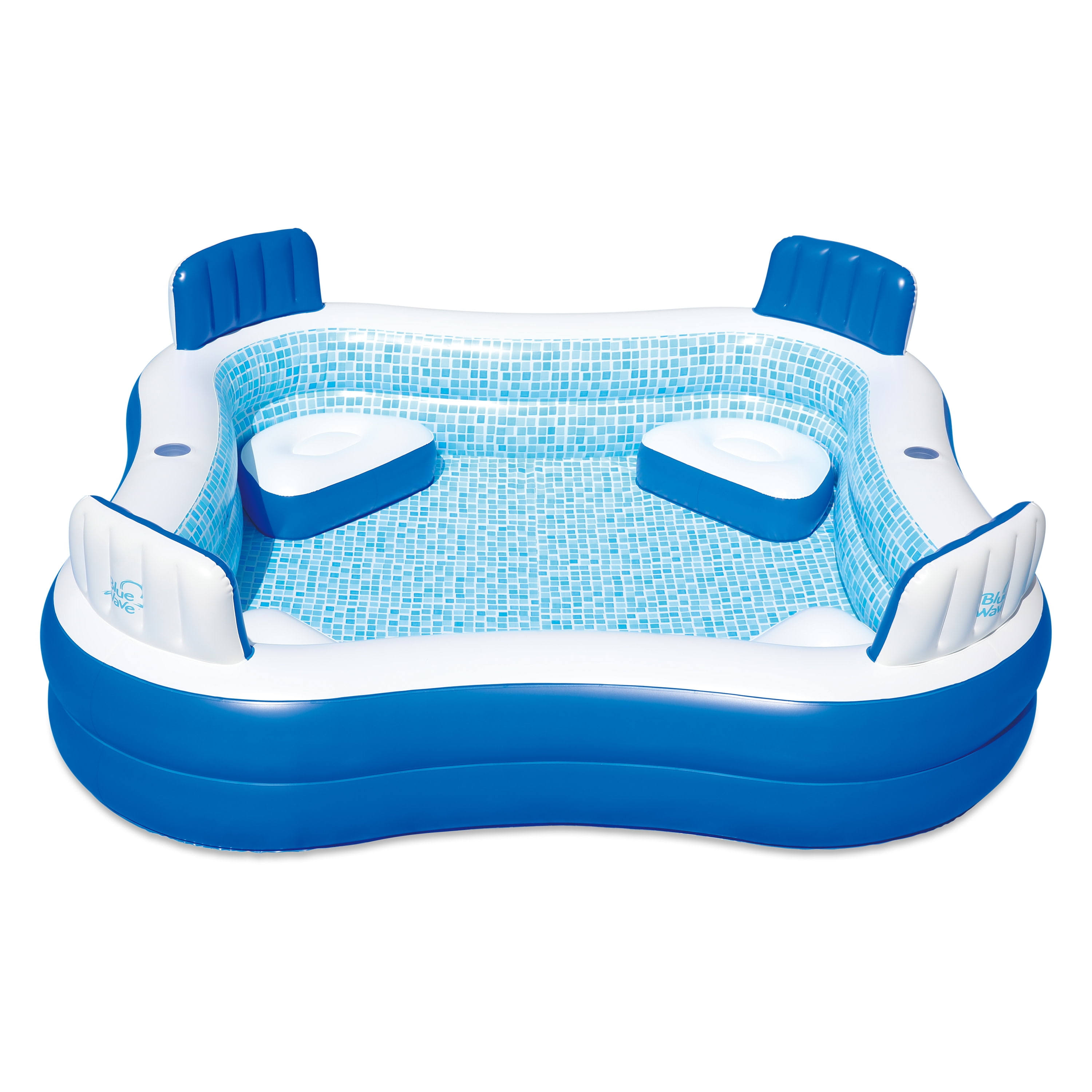 Blue Wave NT6126 88 in x 26 in Deep Premier Family Inflatable Pool W Cover
