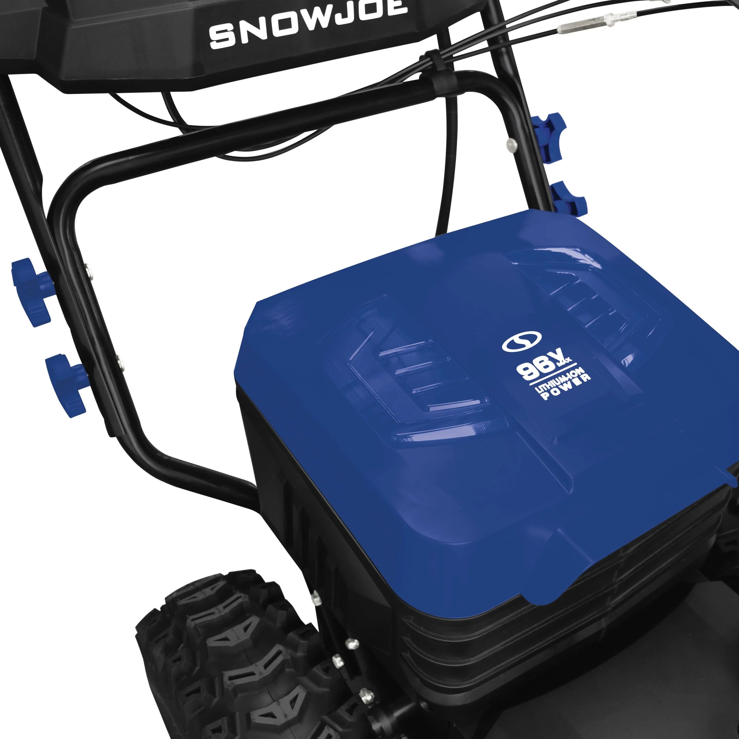 96V 24" Cordless Self Propelled Dual Stage Snow Blower, 4 x 12 Ah Batteries 2 x Chargers Image 6