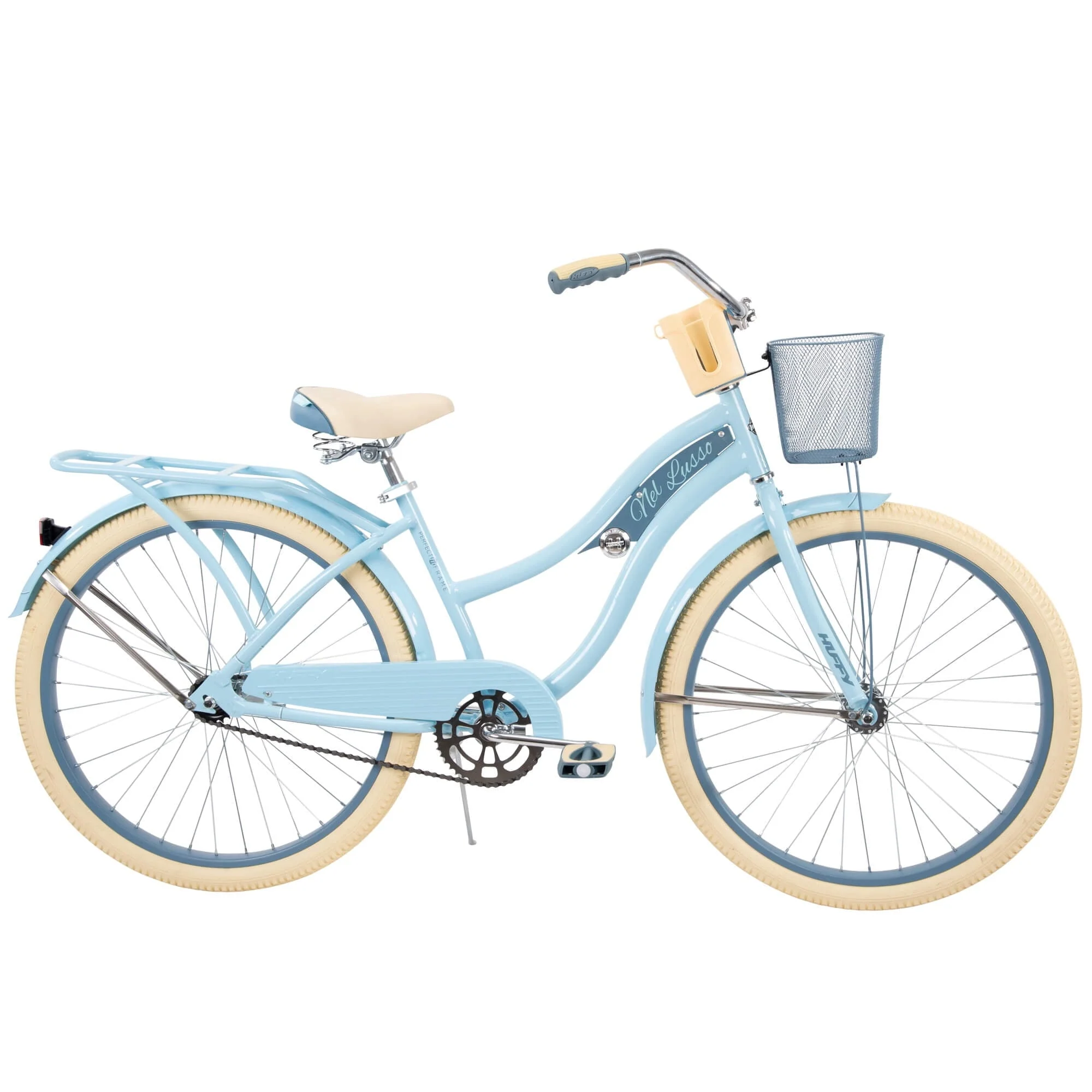 Nel Lusso Classic Cruiser Bike with Perfect Fit Frame, Women's, Light Blue, 26 Inch - Image 7