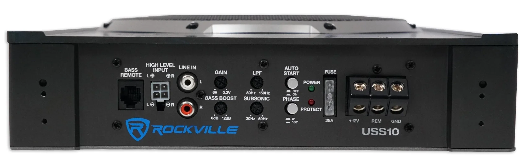 USS10 10" 800w Slim Under-Seat Active Powered Car/Truck Subwoofer Sub - Image 5