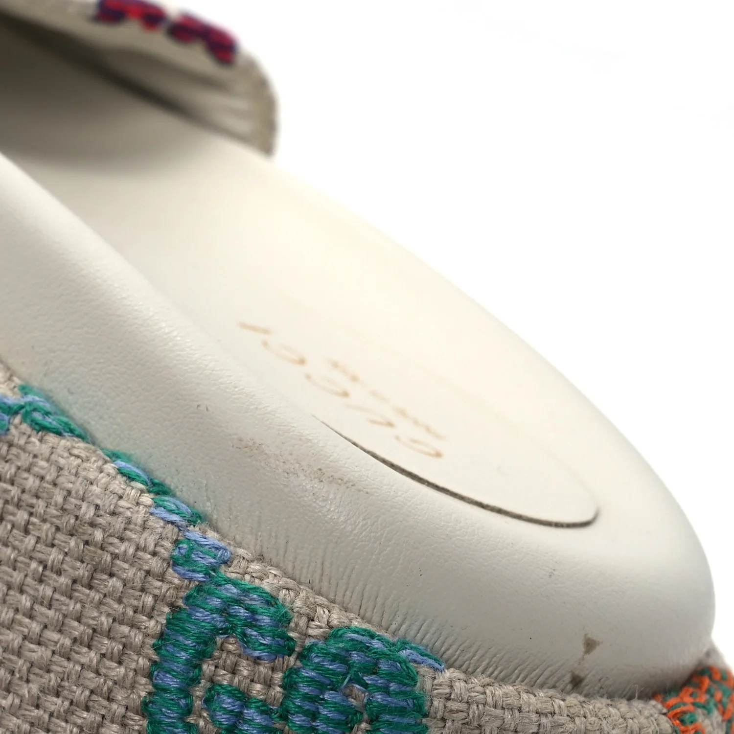 Linen Psychedelic Mini GG Monogram Angelina Platform 55mm Slide Sandals 36 Multicolor