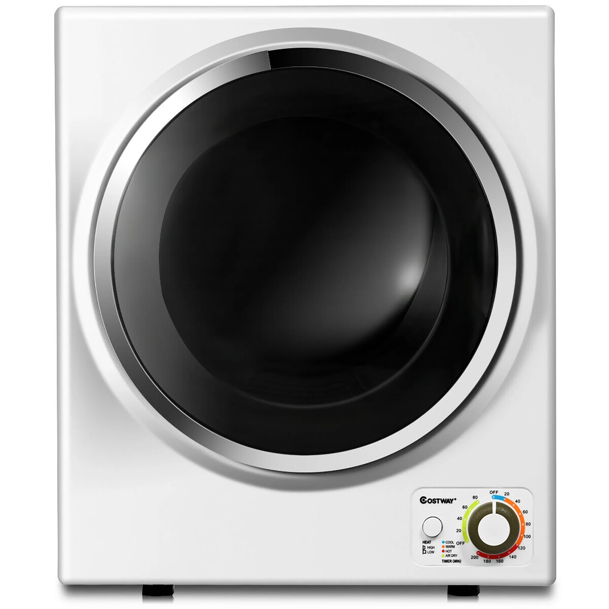 Electric Tumble Compact Cloth Dryer Stainless Steel Wall Mounted 1.5 cu.ft.(White) - Image 10