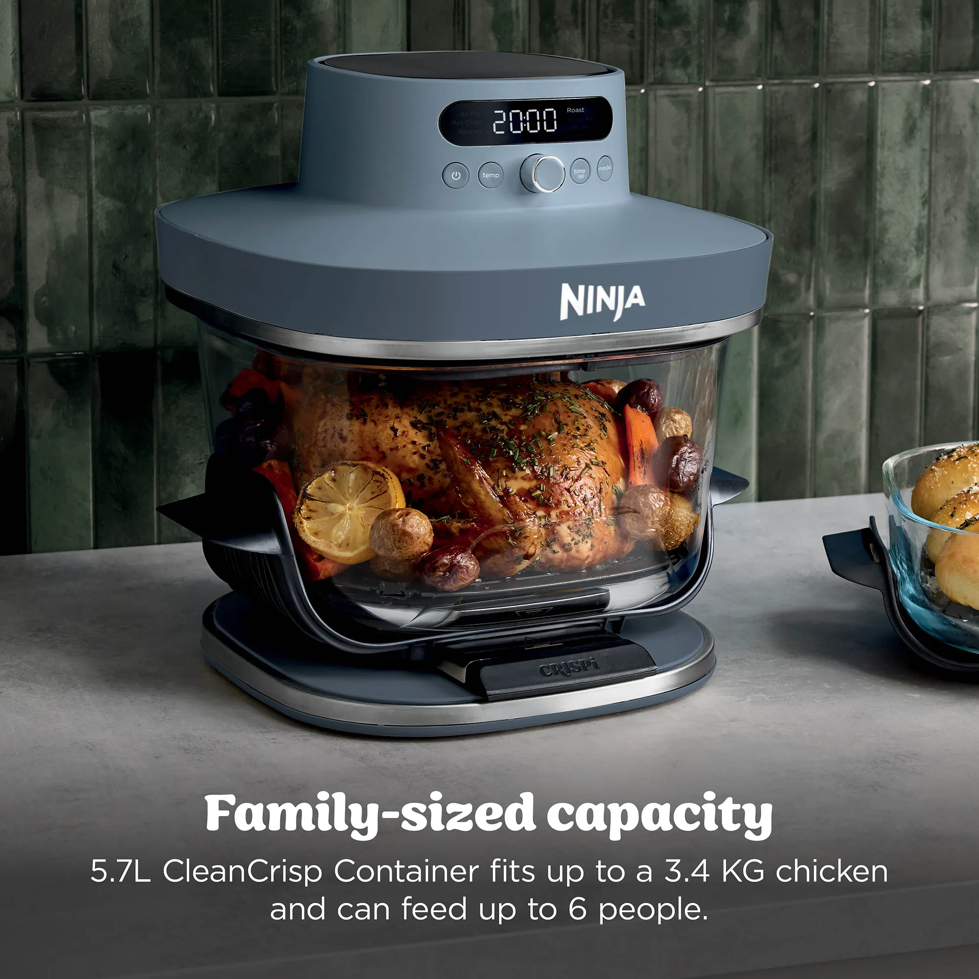 Ninja Crispi Pro 6-in-1 Countertop Glass Air Fryer