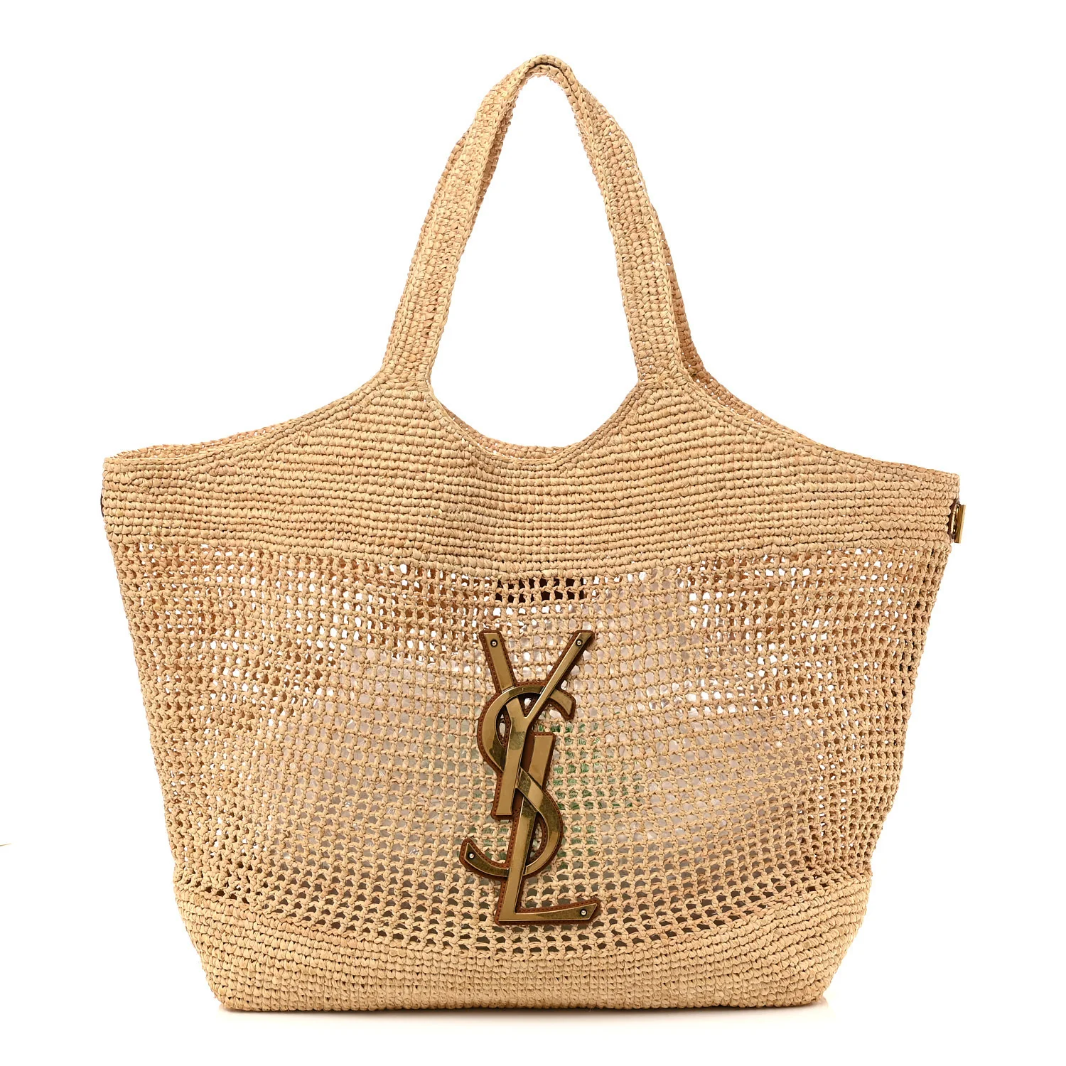 Raffia Icare Shopping Tote Natural