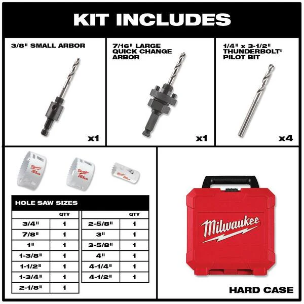M18 18V Lithium Ion Cordless Combo Kit (8 Tool) with Three 4 0 Ah Batteries, 1 Charger, 2 Tool Bag and Hole Saw Set Image 5