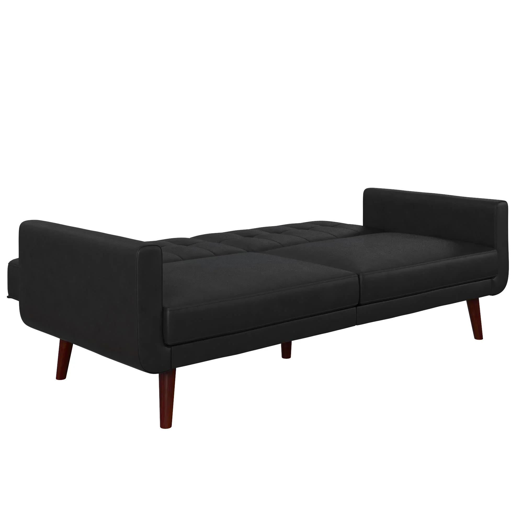 Better Homes & Gardens Nola Modern Futon, Camel Faux Leather