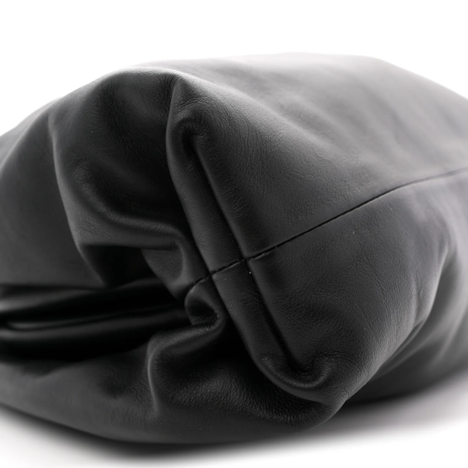 Smooth Butter Calf The Pouch Oversized Clutch Black