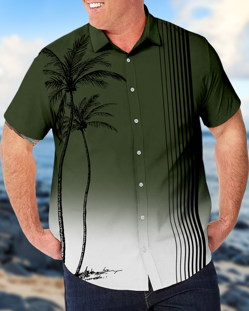 Chemise hawaïenne décontractée à manches courtes pour homme, grandes tailles, modèle 005