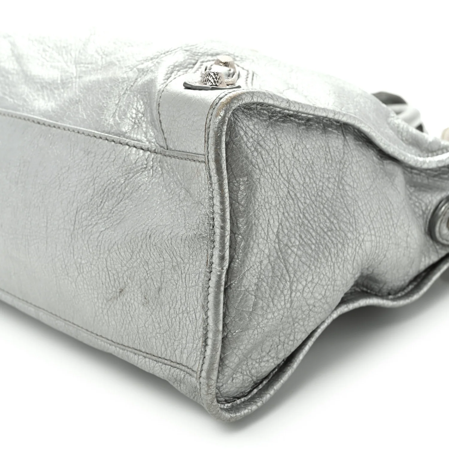 Metallic Agneau Giant 12 Silver Hardware City Gris Aluminum