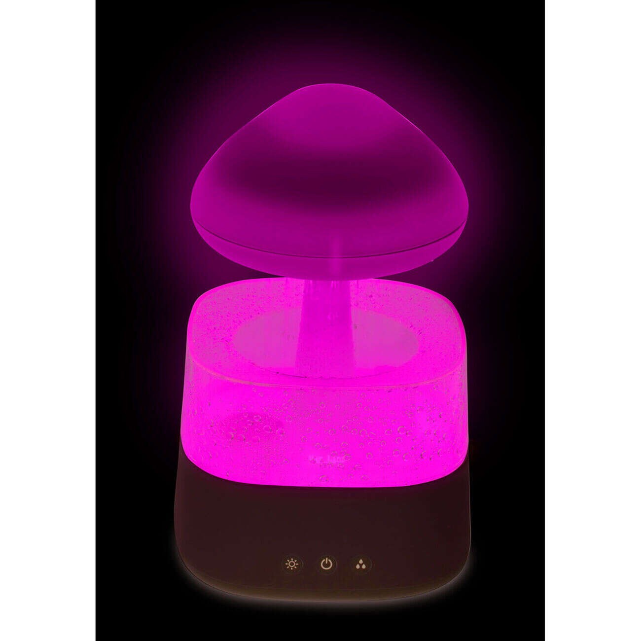 Humidificateur arbre à nuage lumineux 7 couleurs brume et pluie Ø17xH26,5cm