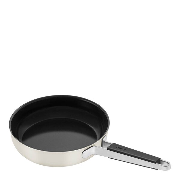 Pure stekepanne 24 cm keramisk non-stick elfenbenshvit