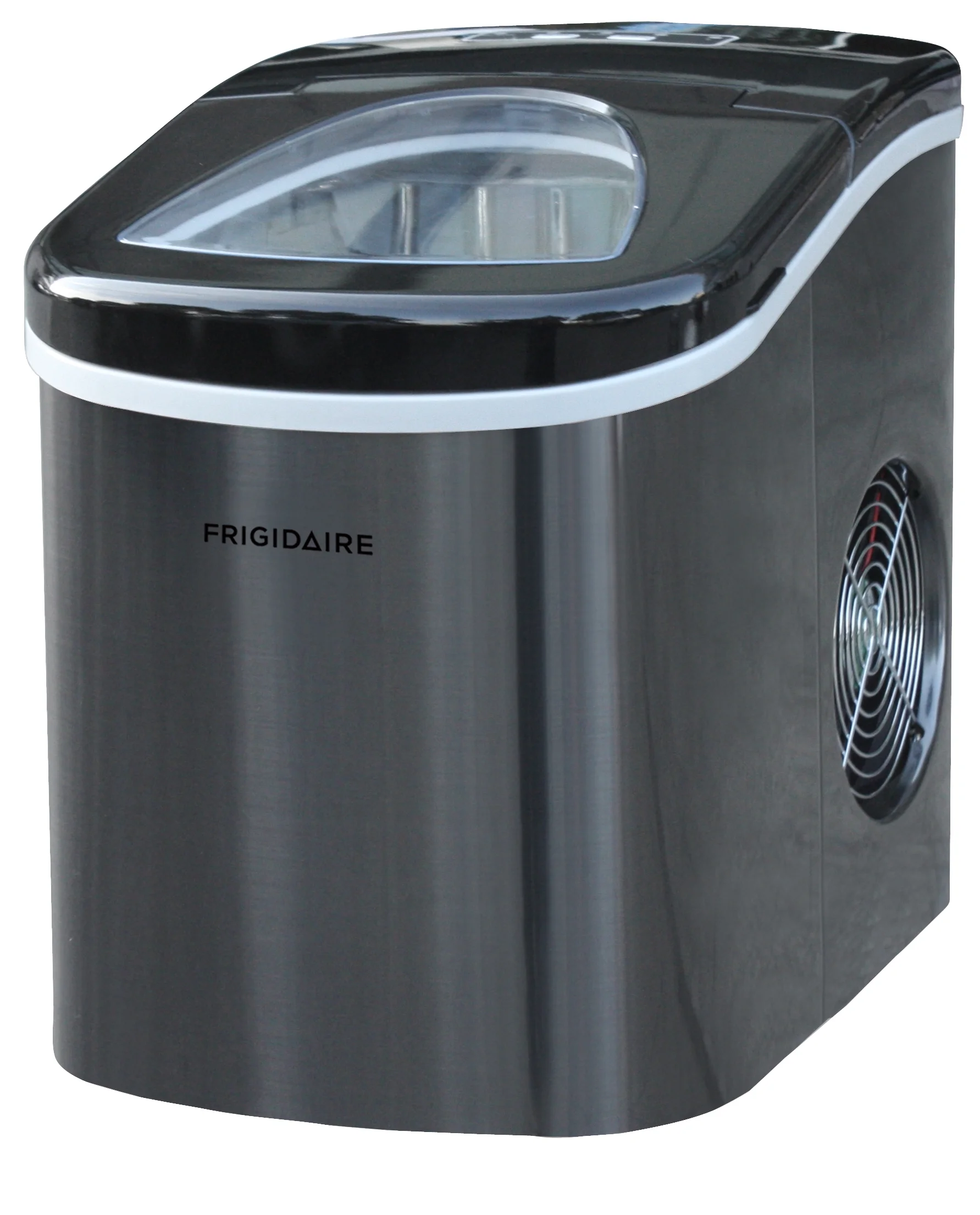 Portable Self Cleaning Ice Maker, Black Stainless Steel, (EFIC117-Ssblack_Sc) - Image 4