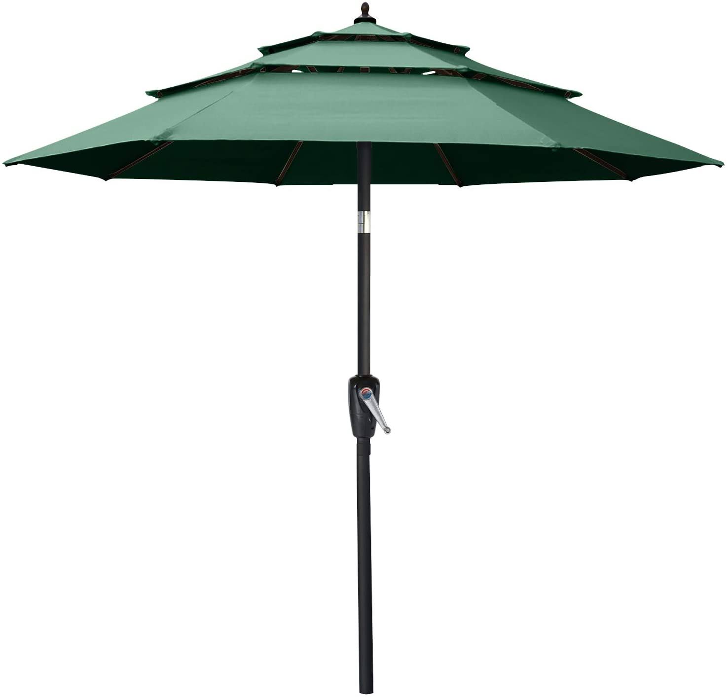 ABCCANOPY Patio Umbrellas 3-Tiers 9ft (Green)