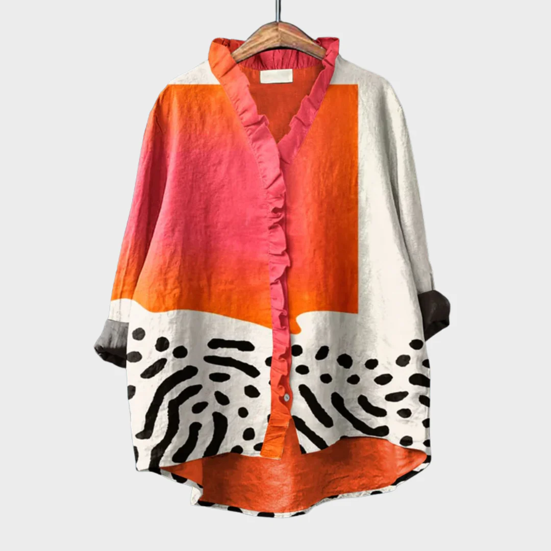 Louise | Blouse d’Été Élégante en Lin