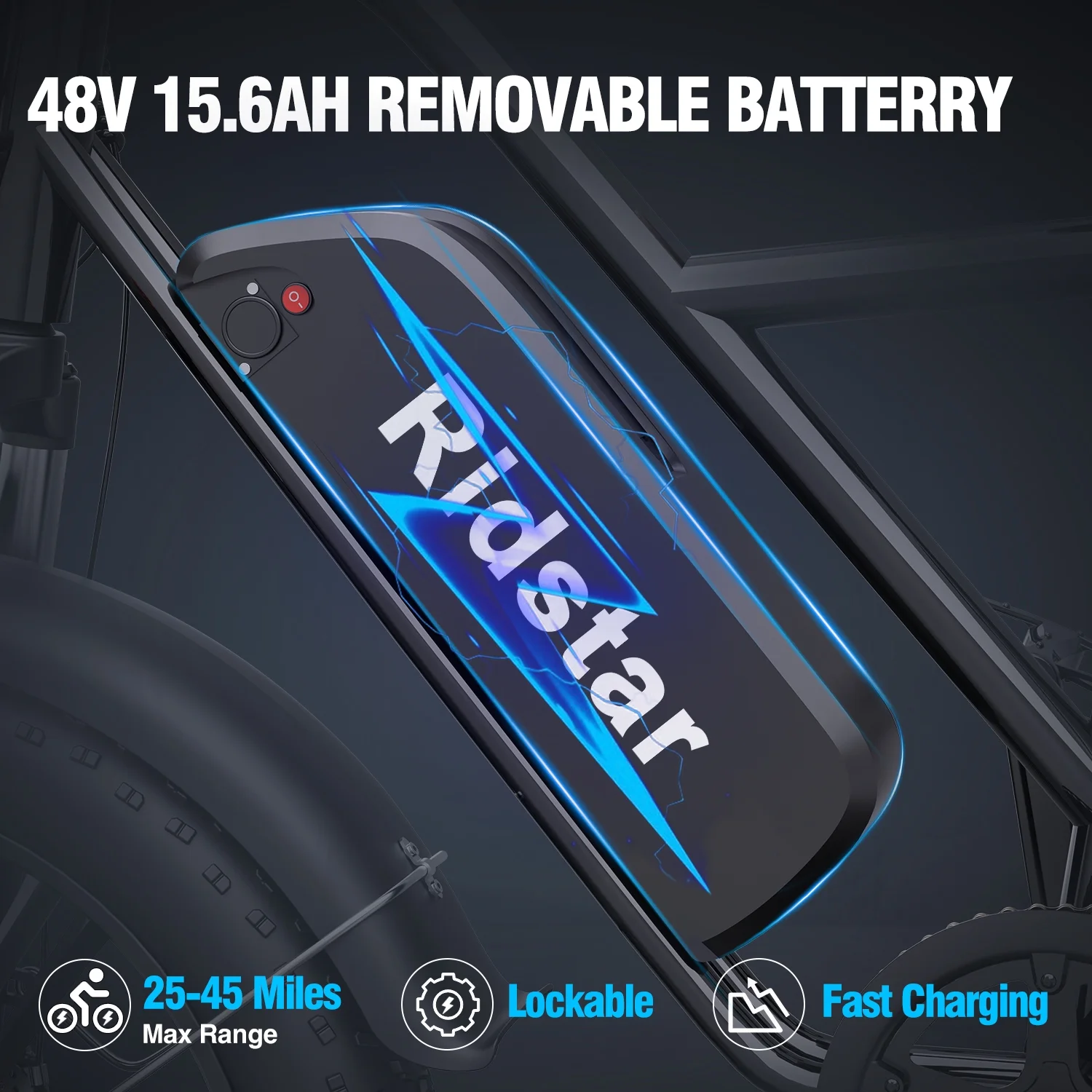 1500W Electric Bike for Adults,31MPH 48V 15.6AH Mountain Bike, 20"Fat Tire 7 Speed Electric Bicycle UL2849(20''1500W-48V-15.6AH-30MPH) - Image 4