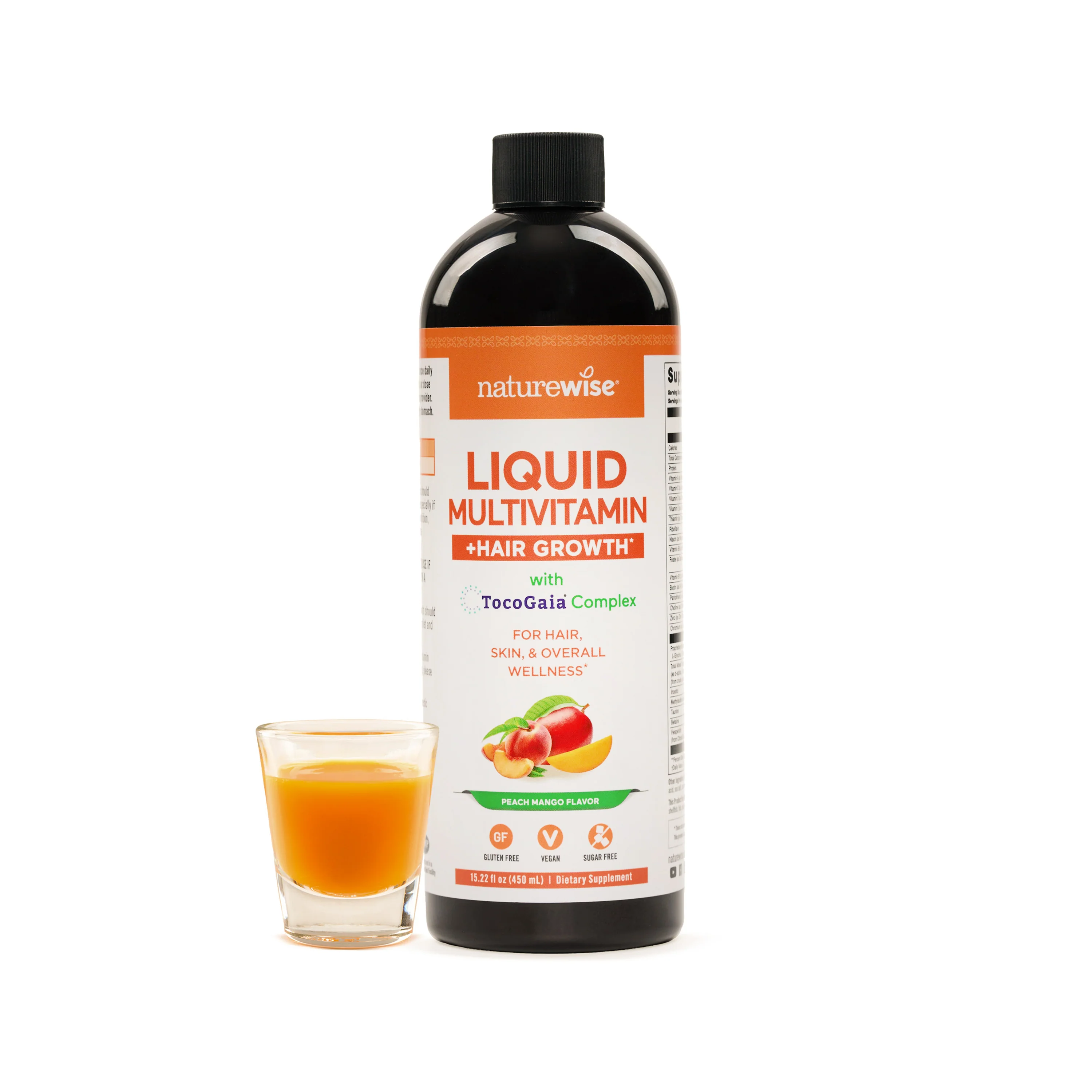 Multivitamínico Líquido com Suporte para o Crescimento Saudável dos Cabelos