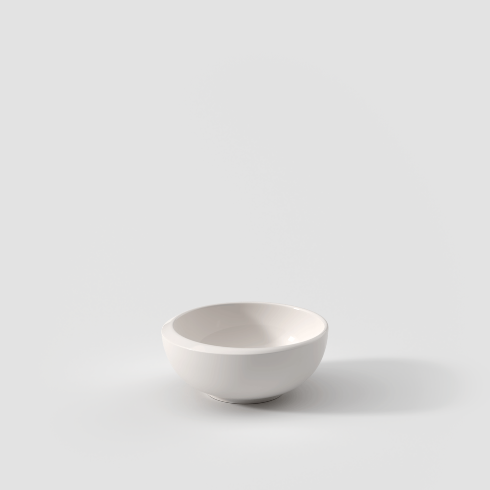 NewMoon Dipping bowl - White, 1.4 oz, Premium Porcelain