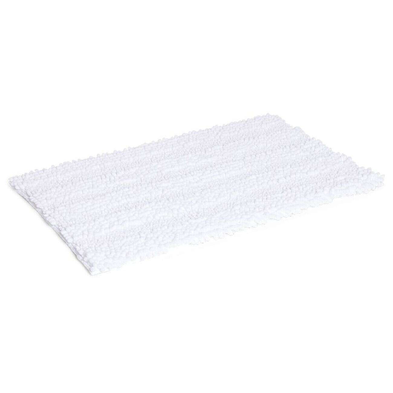 Tapis de bain chenille 50x80cm polyester beige