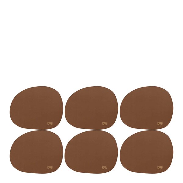RAW Soft glassbrikke 6 stk mocca
