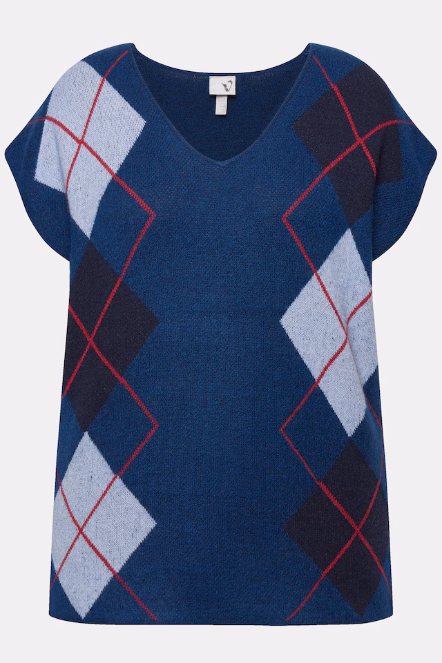Argyle V-Neck Sweater Vest