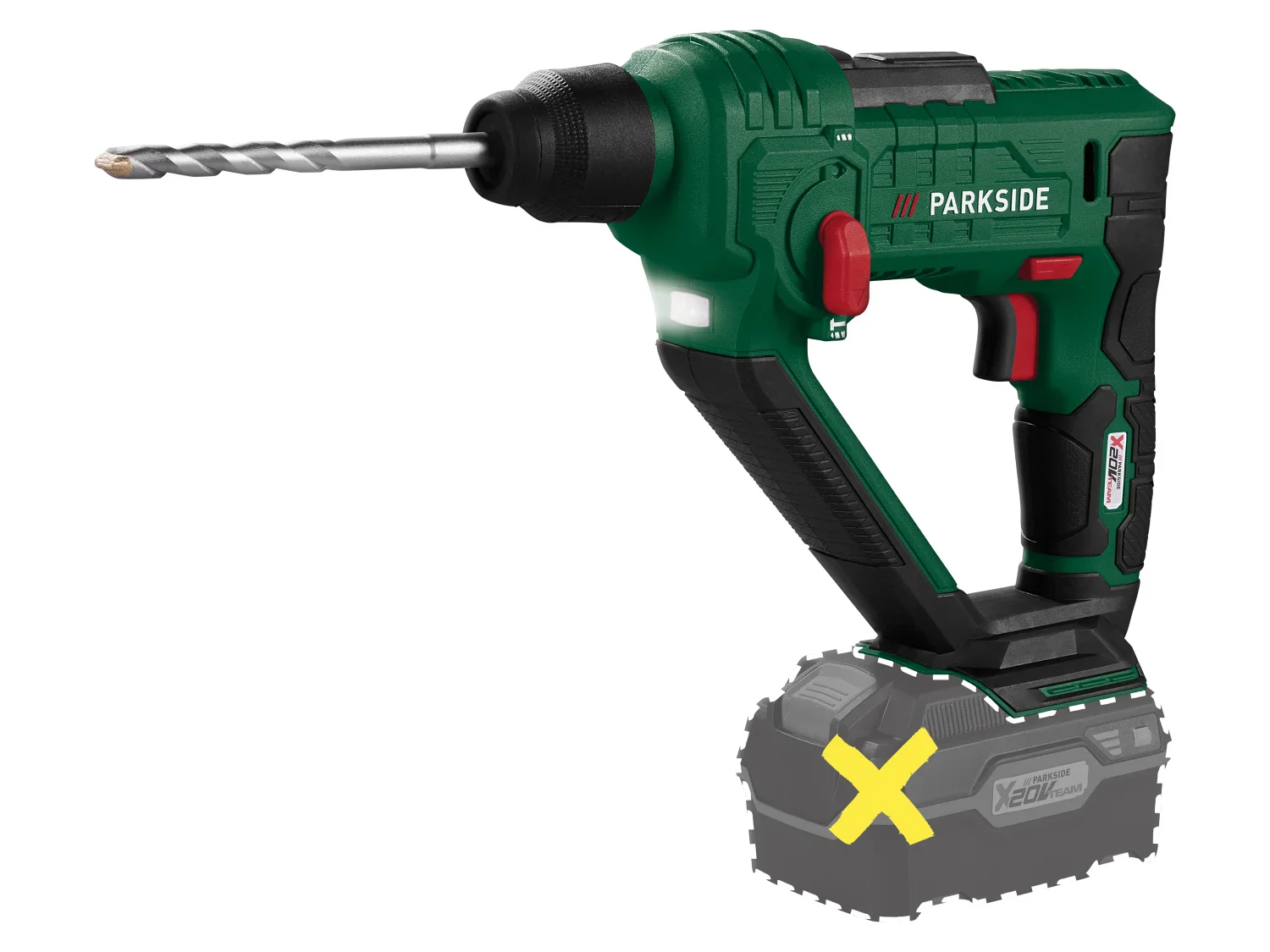 PARKSIDE Marteau perforateur sans fil PABH 20-Li D4, 20 V