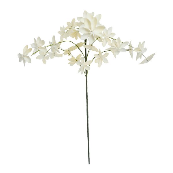 Happia blomsterdekorasjon 7 cm gul