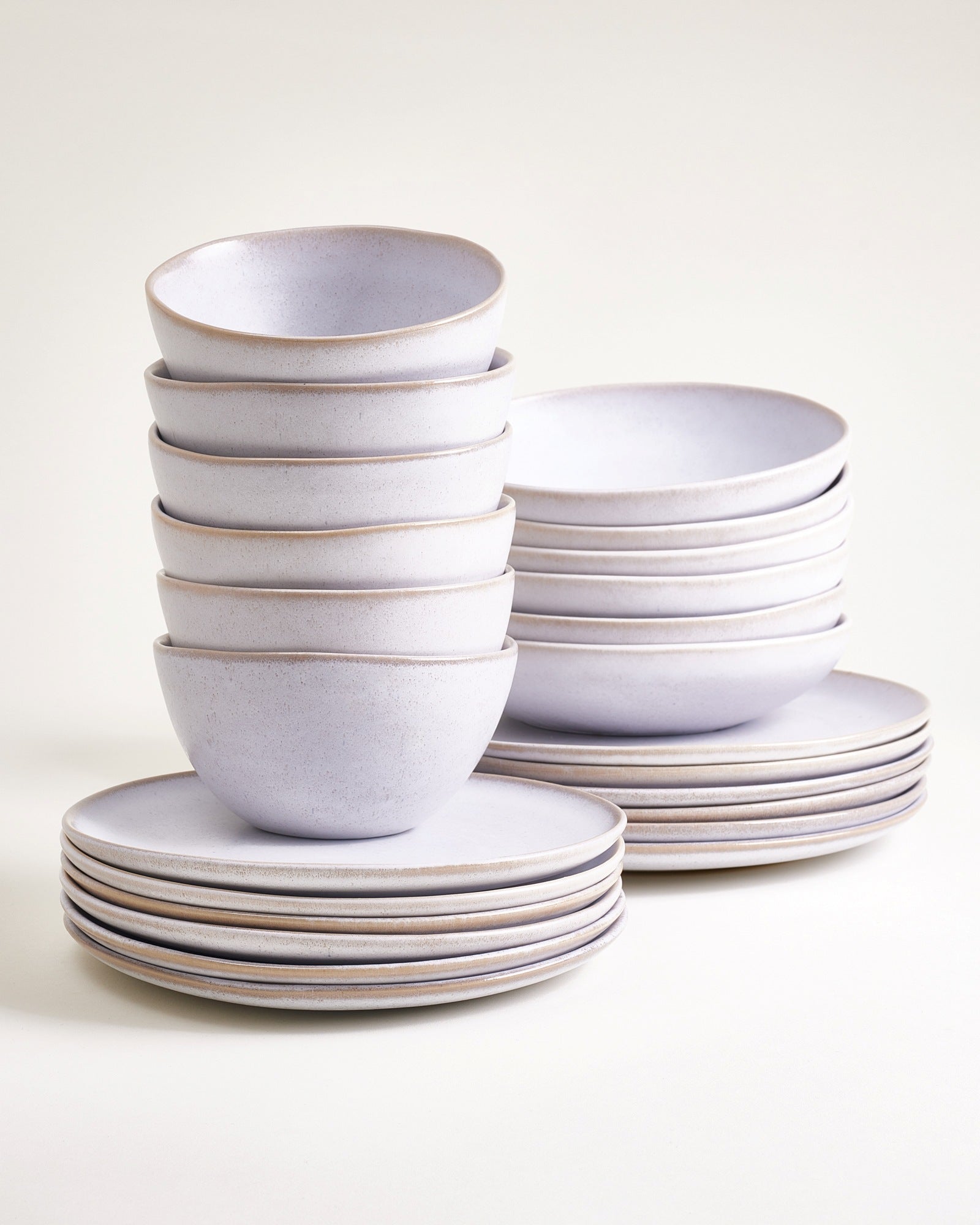 MOURA - TABLEWARE SET WHITE 24 PIECES