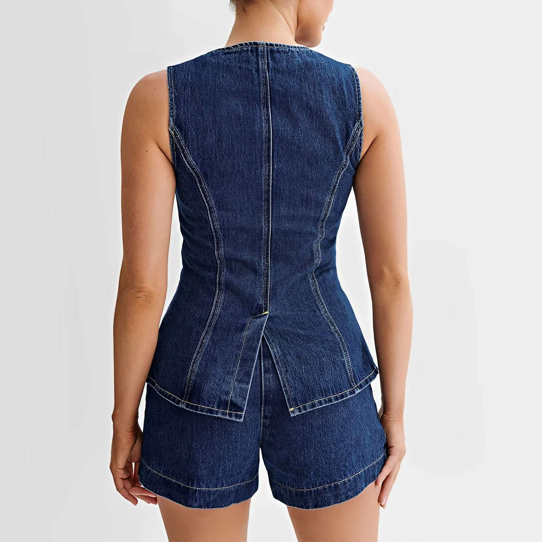 Collin - Ensemble élégant avec veste et short