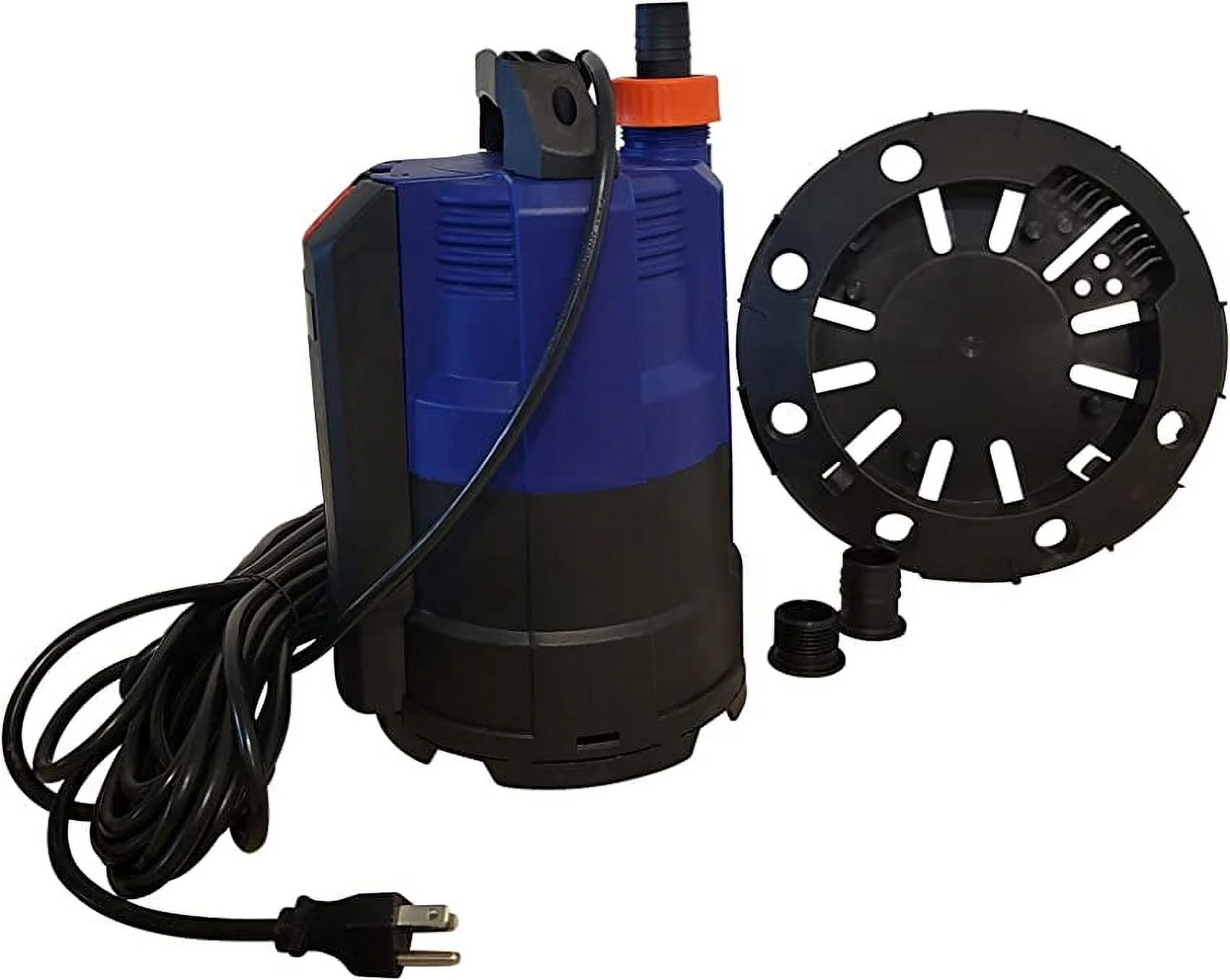 Submersible Drain Pump with Hose (Optional Low Level Water Pumping Base)