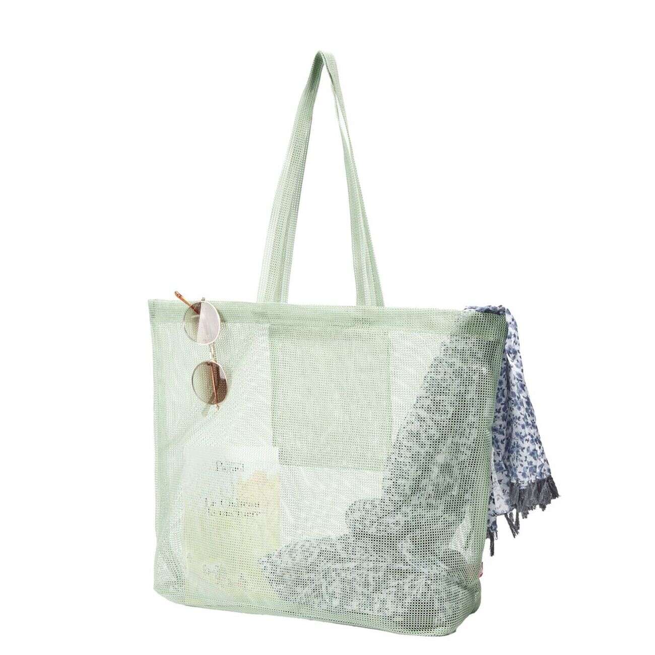 Sac mesh polyester grand format L48x36xH14cm - 4 coloris