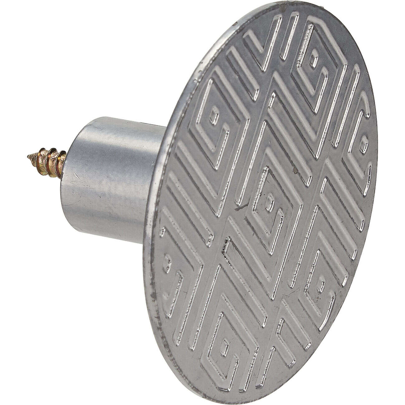 Patère 4 crochets à fixer ronds métal argenté