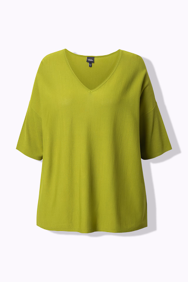 Oversized 3/4 Sleeve V-Neck Sweater