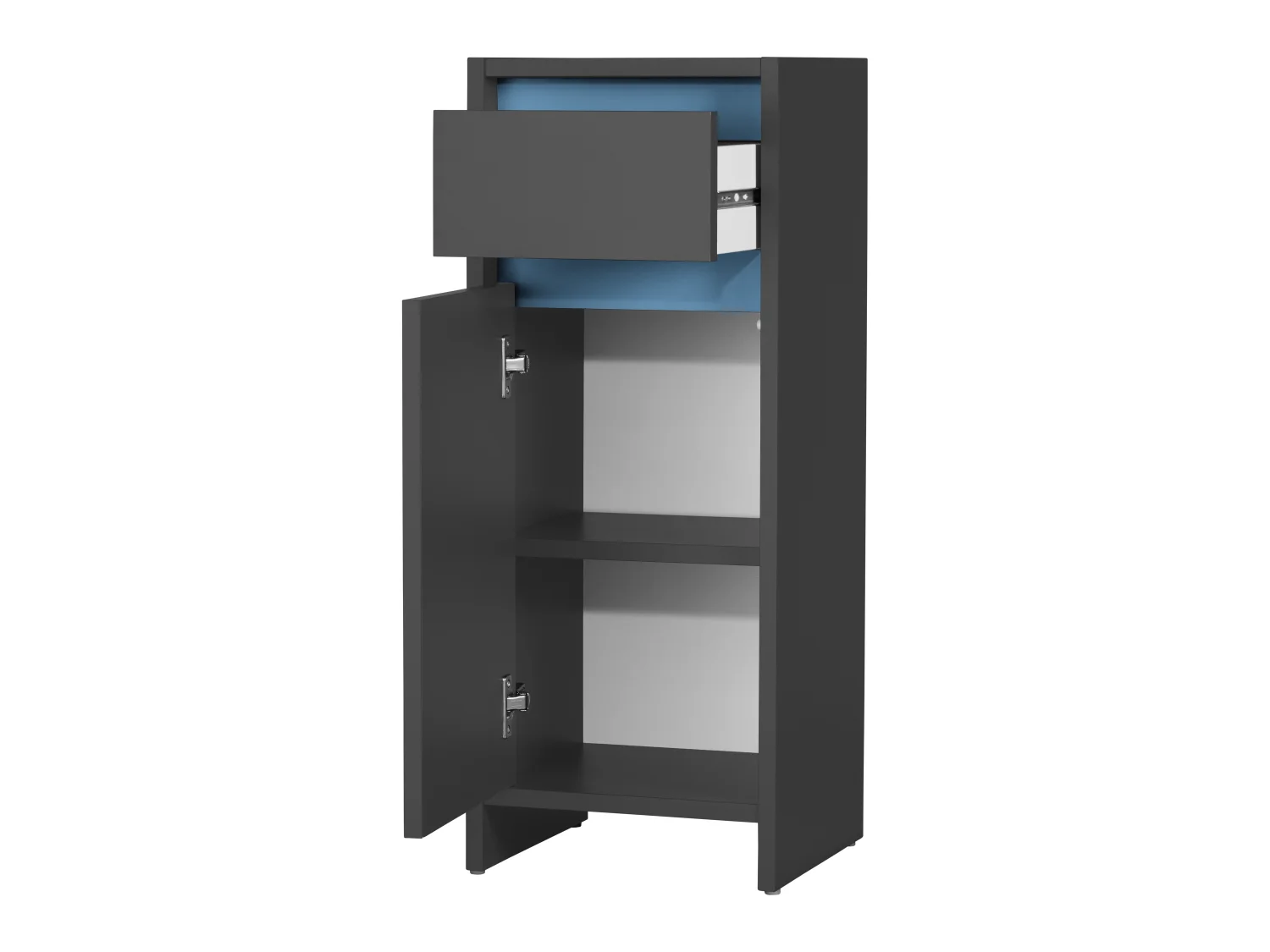 LIVARNO home Armoire latrale de salle de bains Oslo, 32 x 80 x 28 cm, noire