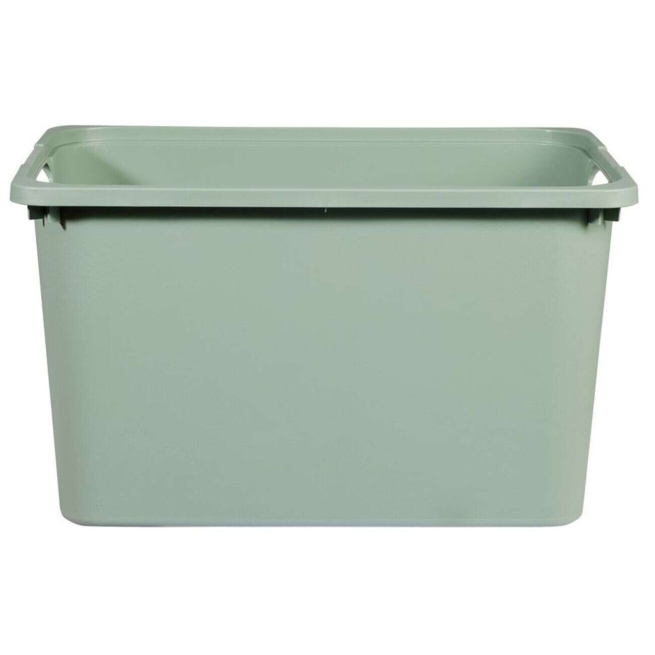 Bac en plastique vert sauge 30x23xH42cm