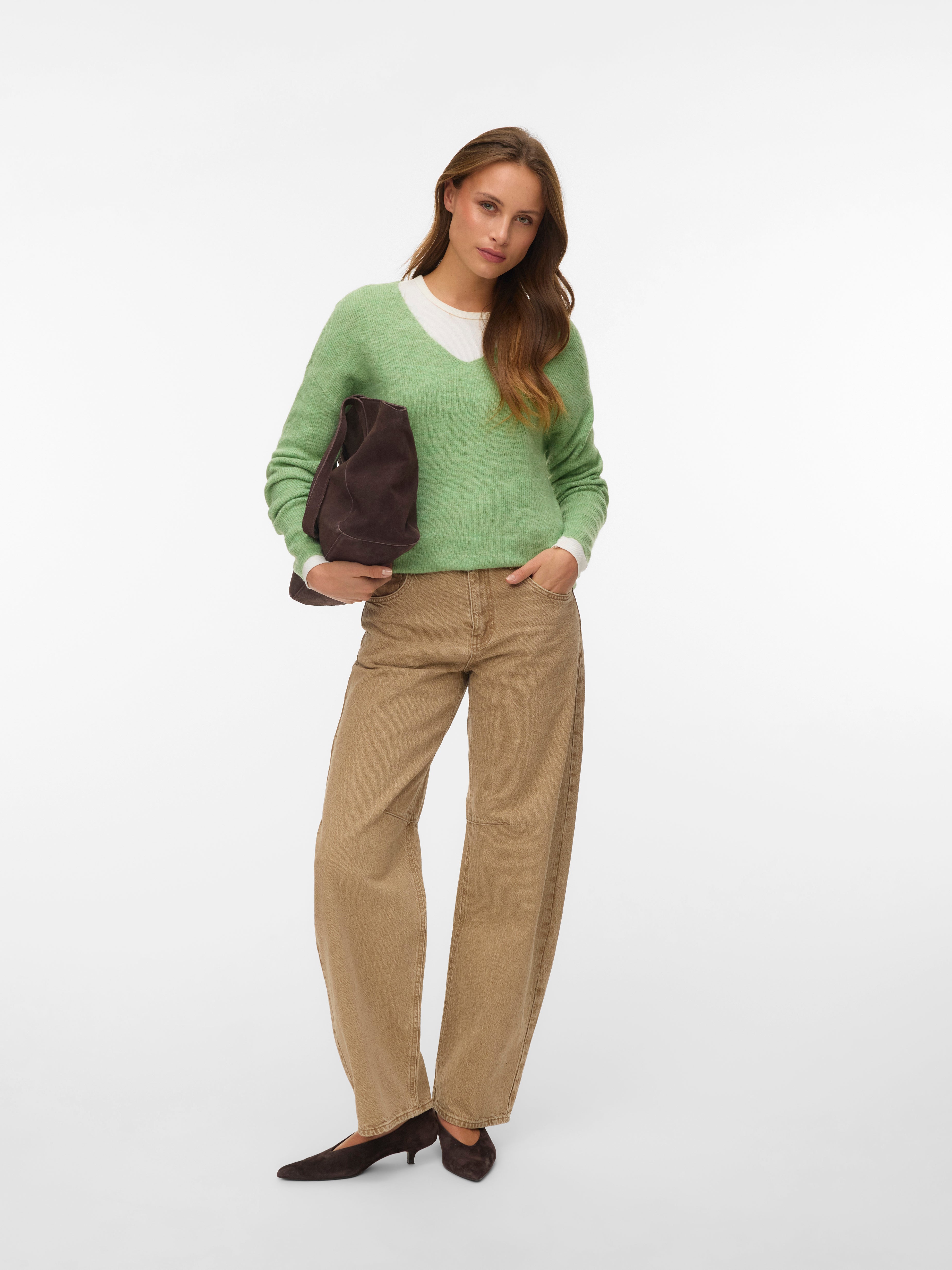 VERO MODA® VMCREWLEFILE Knitted pullover