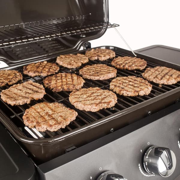 3-Burner Open Cart Propane Gas Grill in Black - Image 10