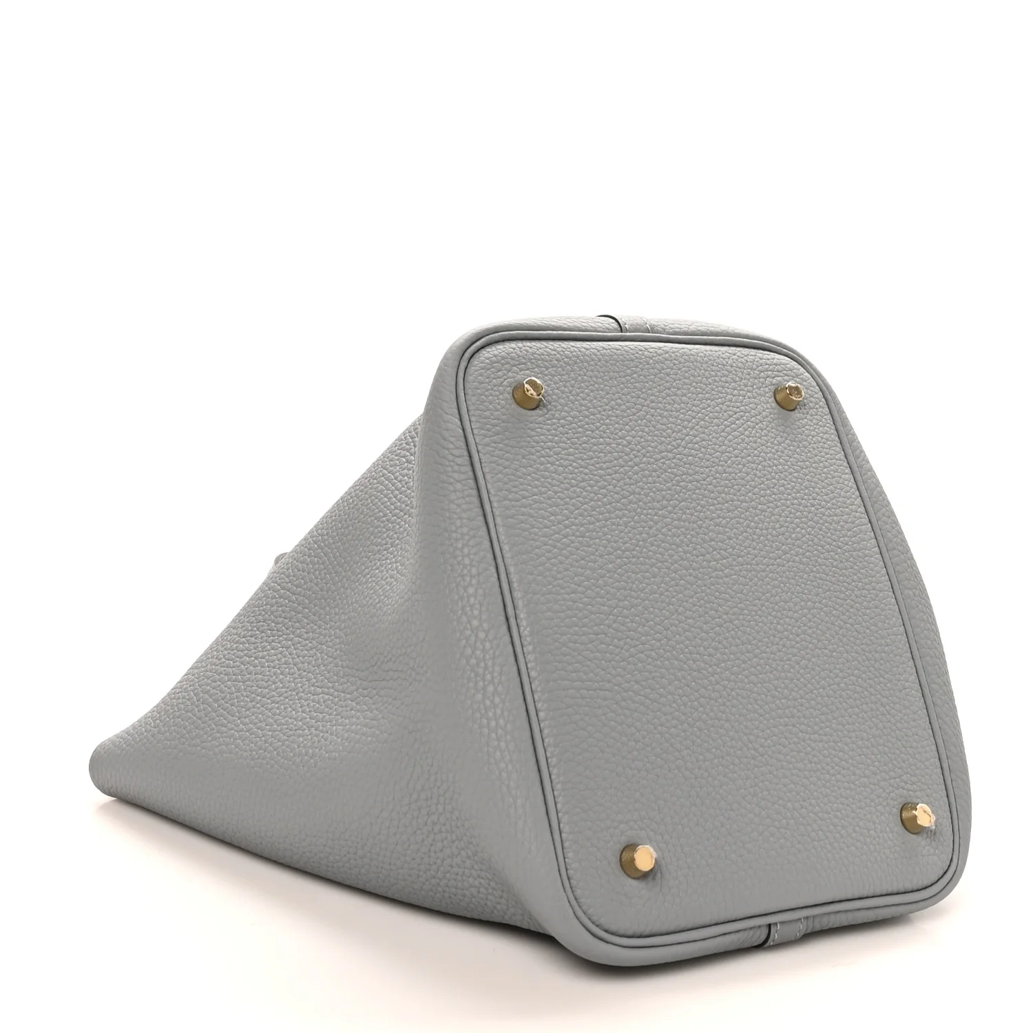 Taurillon Clemence Picotin Lock 22 MM Gris Pantin