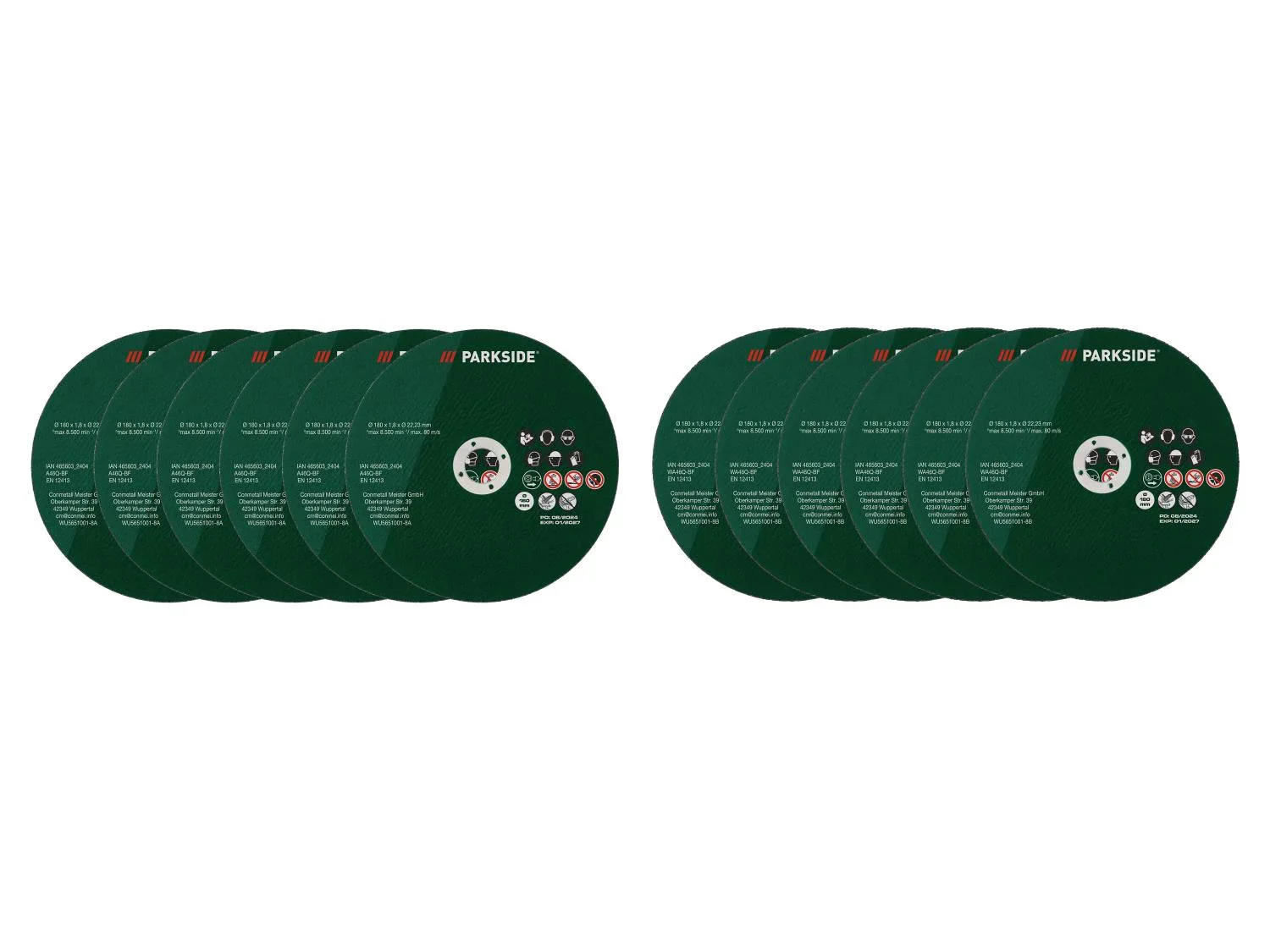 PARKSIDE Disques de coupe pour cisailles mtalliques
