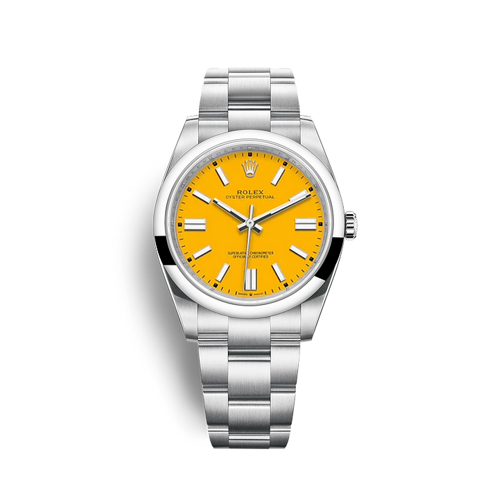 [Super Clone]R124300 Oyster-Perpetual Yellow - New