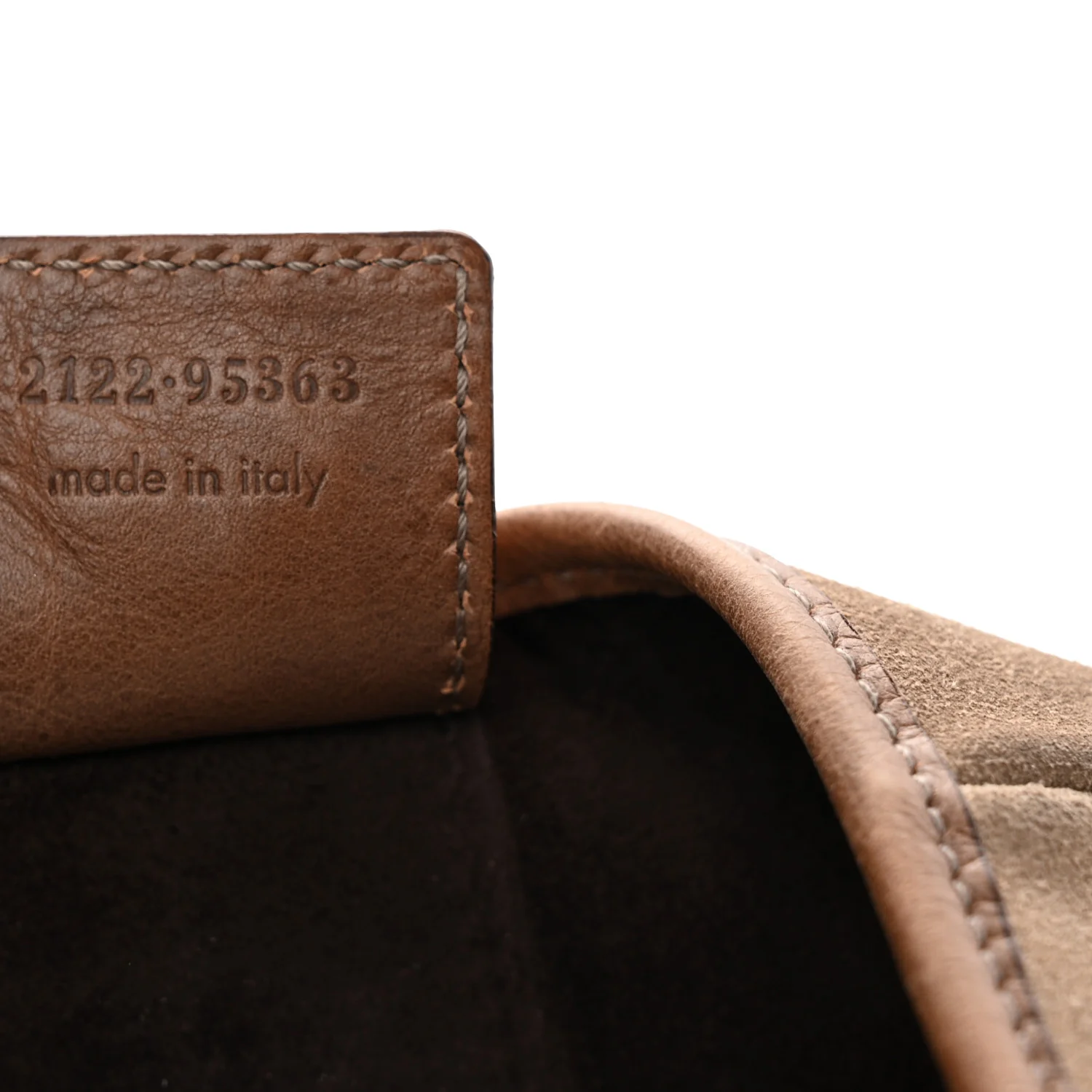 Suede Buffalo Horn Mombasa Hobo Beige