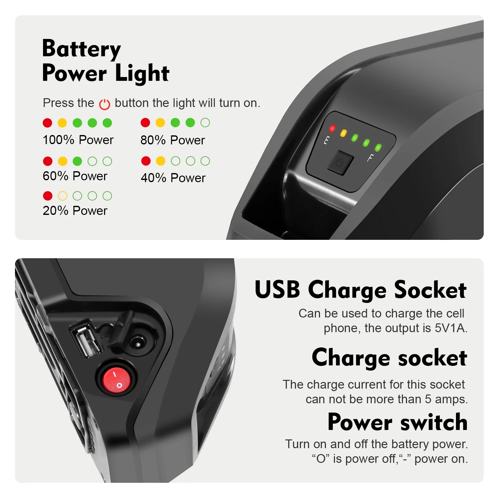 Ebike Battery 36V 13Ah Compatible with Jasion Electric Bicycle 36V Electric Bike Batteries for EB5 E Bike Battery Replacement - Image 6