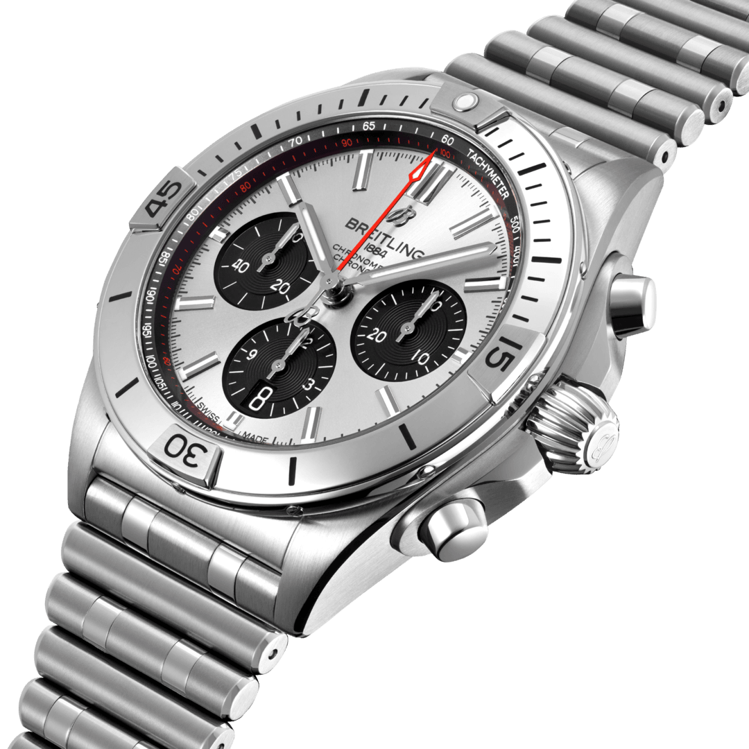 [Super Clone]Breitling Watch Chronomat B01 42 Silver Bracelet